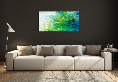 Quadro in vetro Triangoli astratti