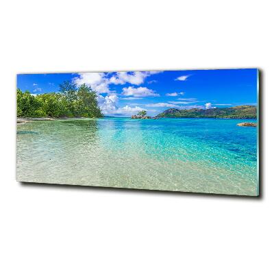 Quadro vetro Spiaggia delle Seychelles