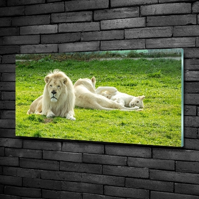 Quadro in verde Leoni beige