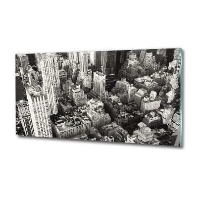 Quadro su vetro Vista a volo d'uccello di New York
