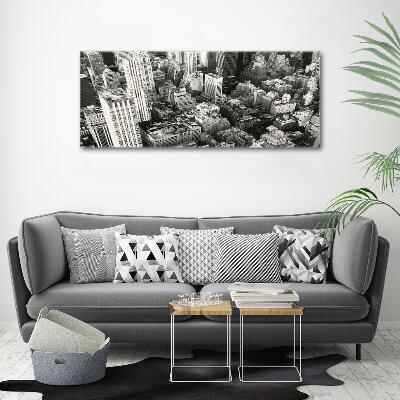 Quadro su vetro Vista a volo d'uccello di New York