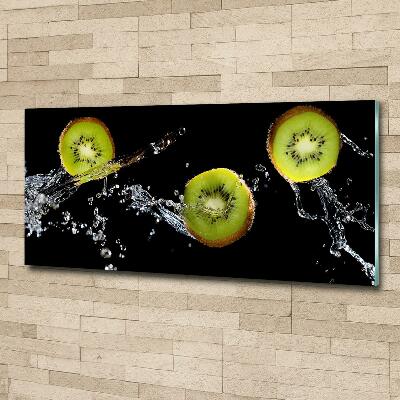 Quadro su vetro Kiwi e acqua