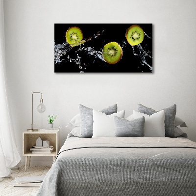 Quadro su vetro Kiwi e acqua