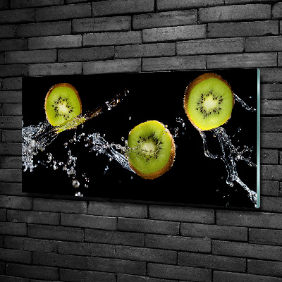 Quadro su vetro Kiwi e acqua