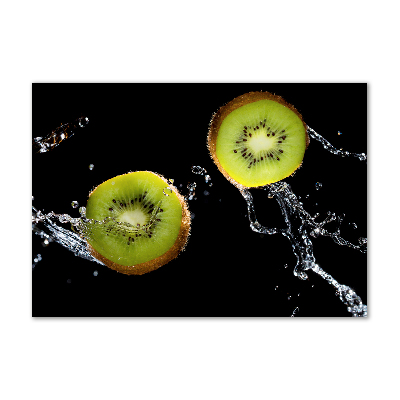 Quadro su vetro Kiwi e acqua