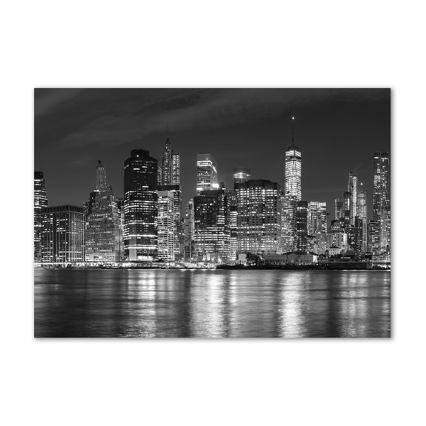 Quadro su vetro Manhattan di notte