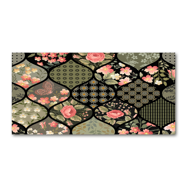 Quadro in verde Motivo floreale