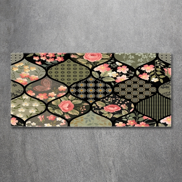 Quadro in verde Motivo floreale