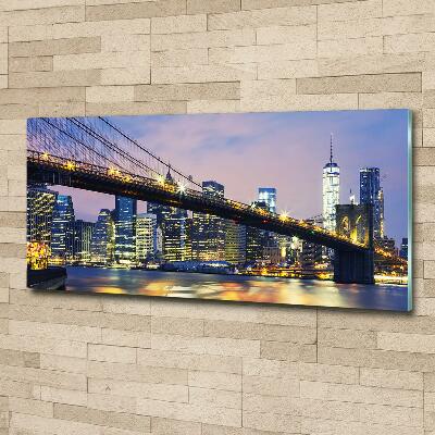 Quadro in verde Ponte di Brooklyn