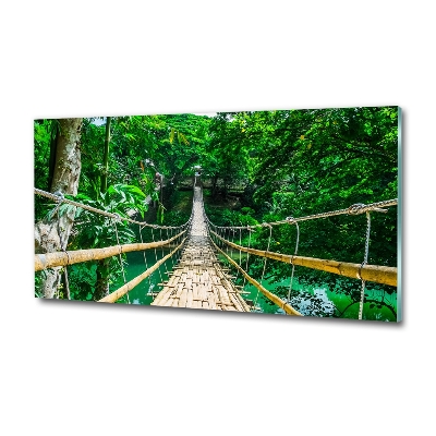 Quadro su vetro Ponte nella foresta tropicale