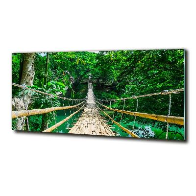 Quadro su vetro Ponte nella foresta tropicale