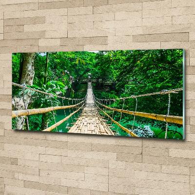 Quadro su vetro Ponte nella foresta tropicale