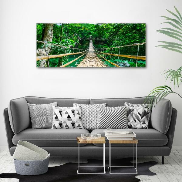 Quadro su vetro Ponte nella foresta tropicale