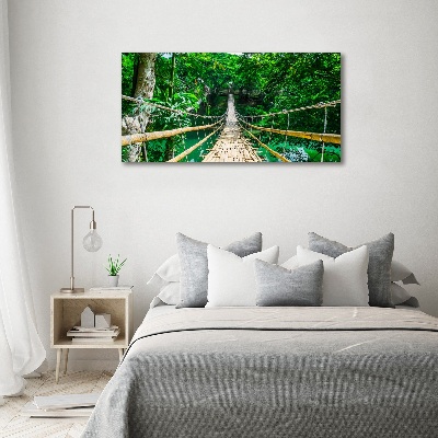 Quadro su vetro Ponte nella foresta tropicale