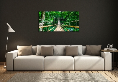 Quadro su vetro Ponte nella foresta tropicale