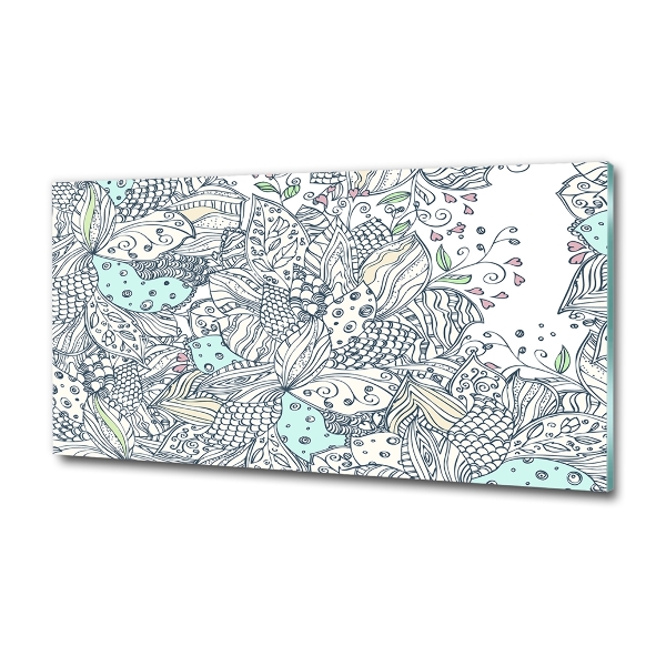 Quadro su vetro Motivo floreale