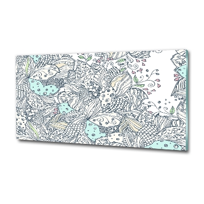 Quadro su vetro Motivo floreale