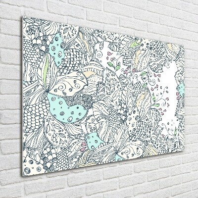 Quadro su vetro Motivo floreale