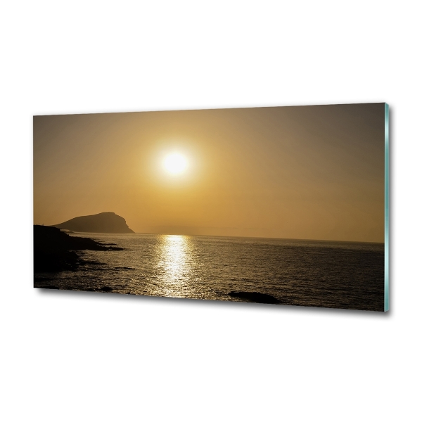 Quadro vetro Mare al tramonto