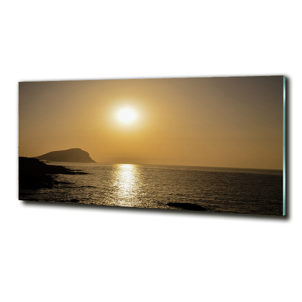 Quadro vetro Mare al tramonto