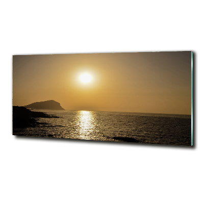 Quadro vetro Mare al tramonto
