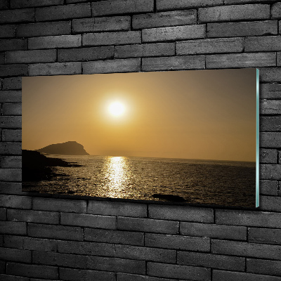 Quadro vetro Mare al tramonto