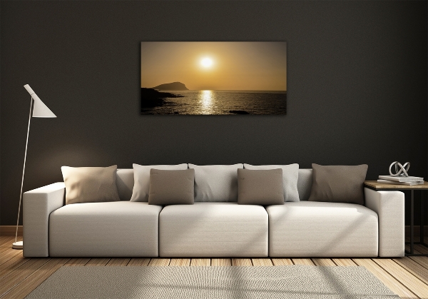 Quadro vetro Mare al tramonto