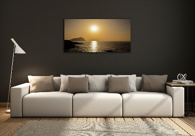 Quadro vetro Mare al tramonto