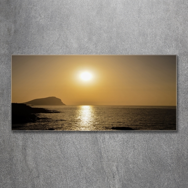 Quadro vetro Mare al tramonto