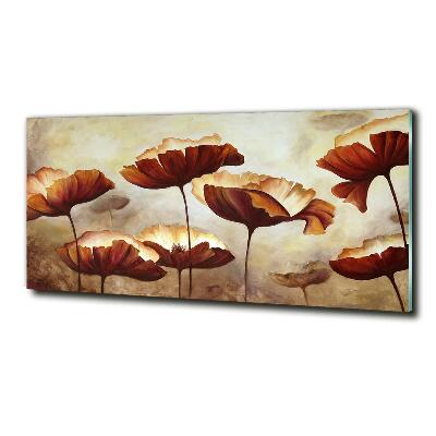 Quadro vetro Papaveri