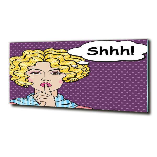 Quadro vetro Donna dei fumetti