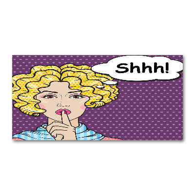 Quadro vetro Donna dei fumetti