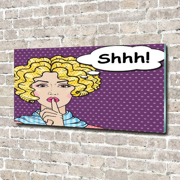 Quadro vetro Donna dei fumetti