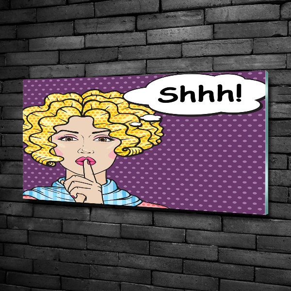 Quadro vetro Donna dei fumetti