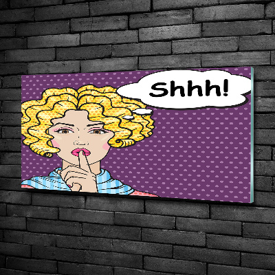 Quadro vetro Donna dei fumetti