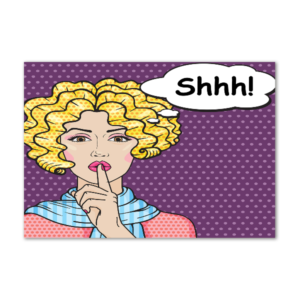 Quadro vetro Donna dei fumetti