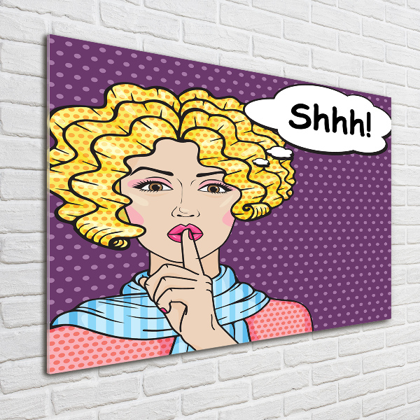 Quadro vetro Donna dei fumetti