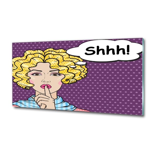 Quadro vetro Donna dei fumetti