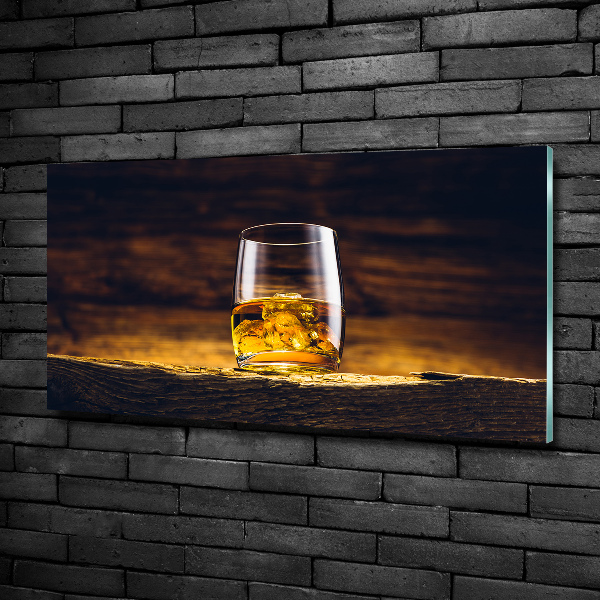 Quadro in verde Bourbon in un bicchiere