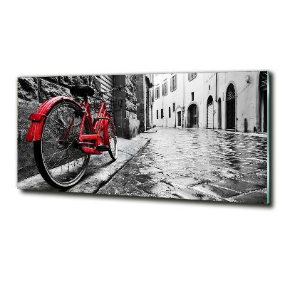 Quadro vetro Bicicletta rossa
