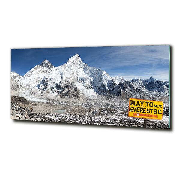 Quadro su vetro Monte Everest
