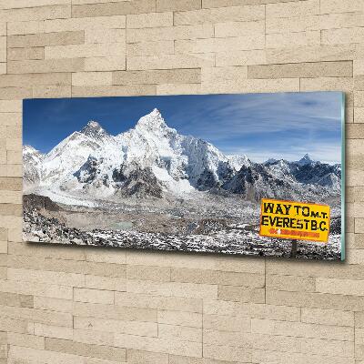 Quadro su vetro Monte Everest