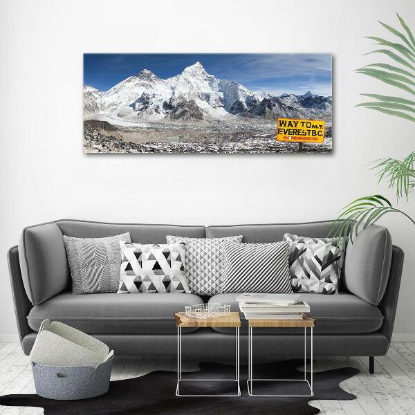 Quadro su vetro Monte Everest