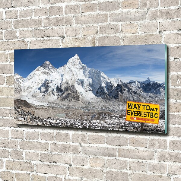 Quadro su vetro Monte Everest