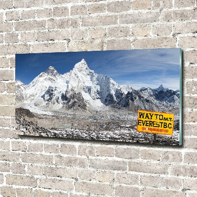 Quadro su vetro Monte Everest