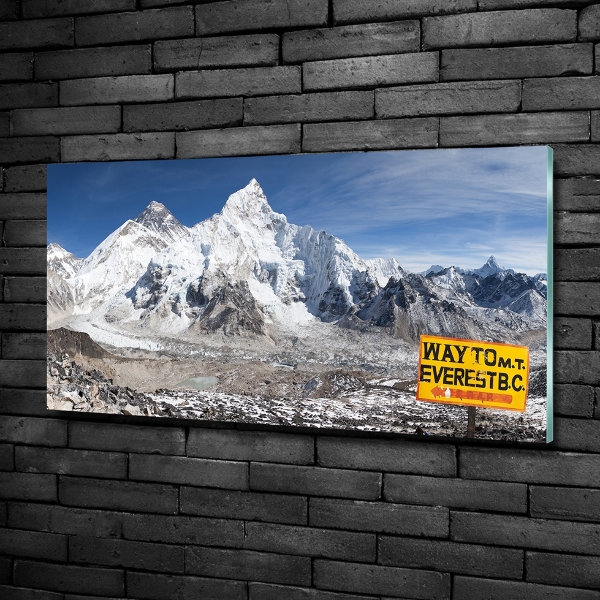 Quadro su vetro Monte Everest