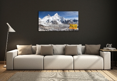 Quadro su vetro Monte Everest