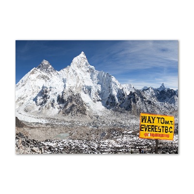Quadro su vetro Monte Everest