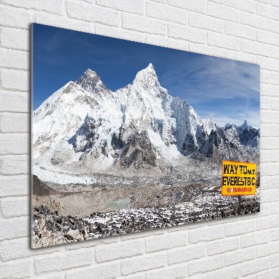Quadro su vetro Monte Everest