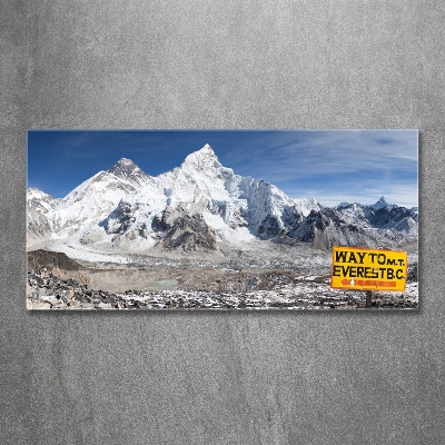 Quadro su vetro Monte Everest